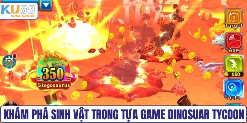 Khám phá sinh vật trong tựa game Dinosuar Tycoon Ku88